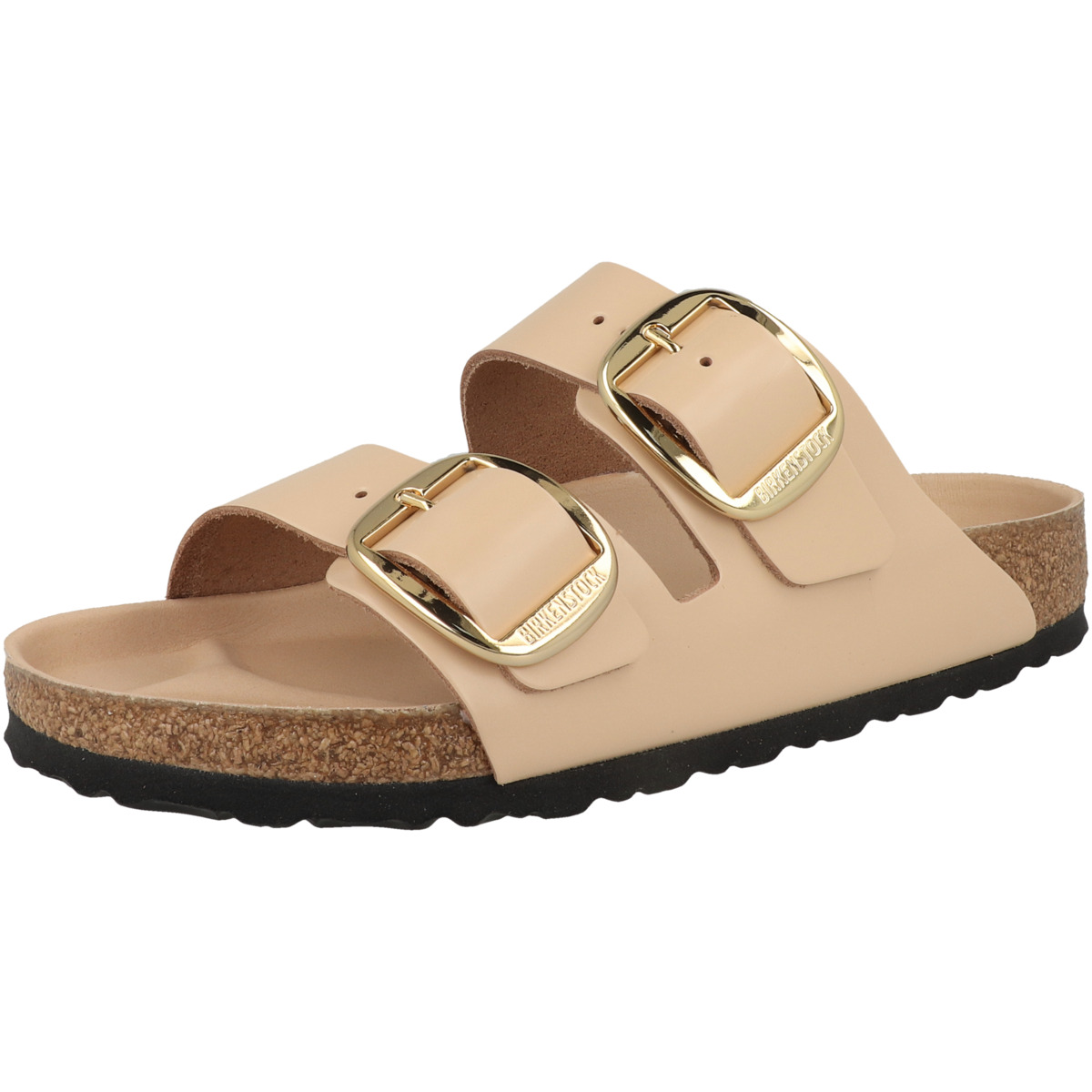 Birkenstock Arizona Big Buckle Naturleder Lack Sandale normal beige