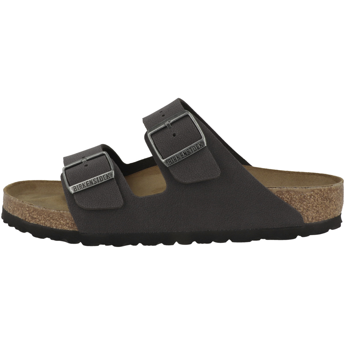 Birkenstock Arizona Birko-Flor Nubuk Sandale normal dunkelgrau