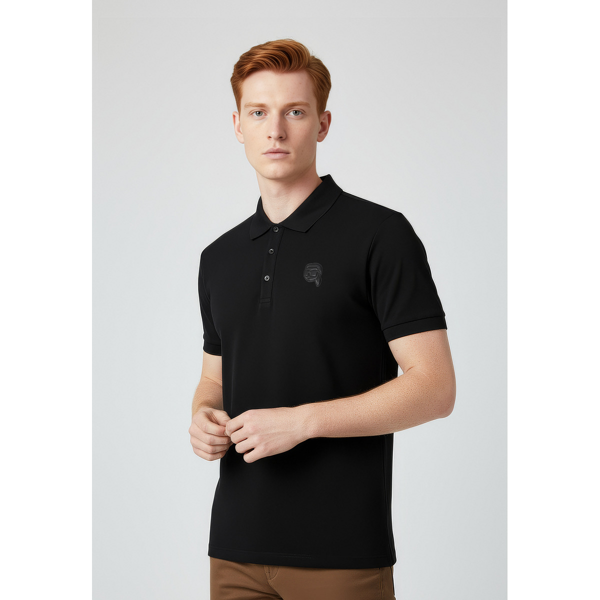 KARL LAGERFELD 745020 Poloshirt schwarz