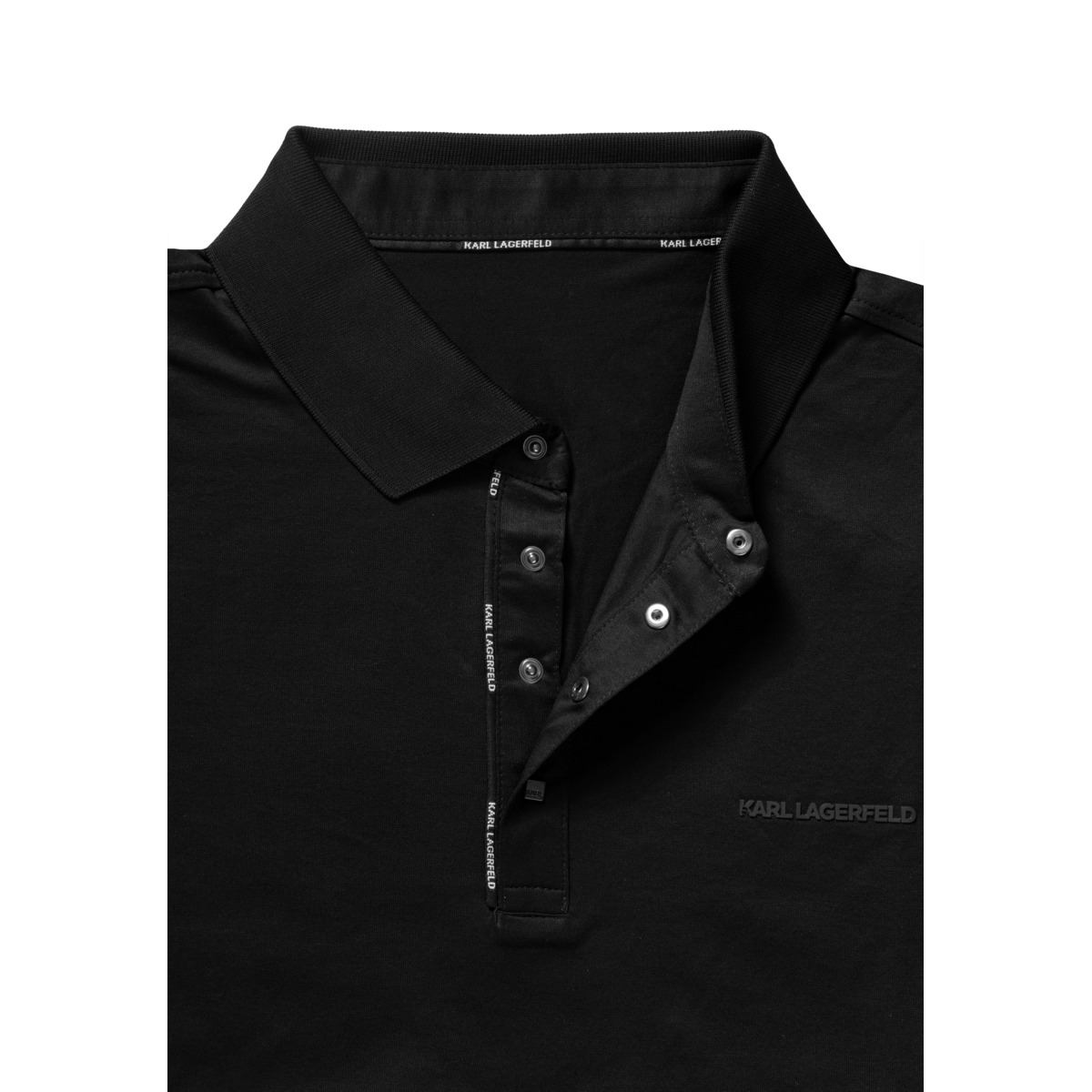 KARL LAGERFELD 745002 Poloshirt schwarz