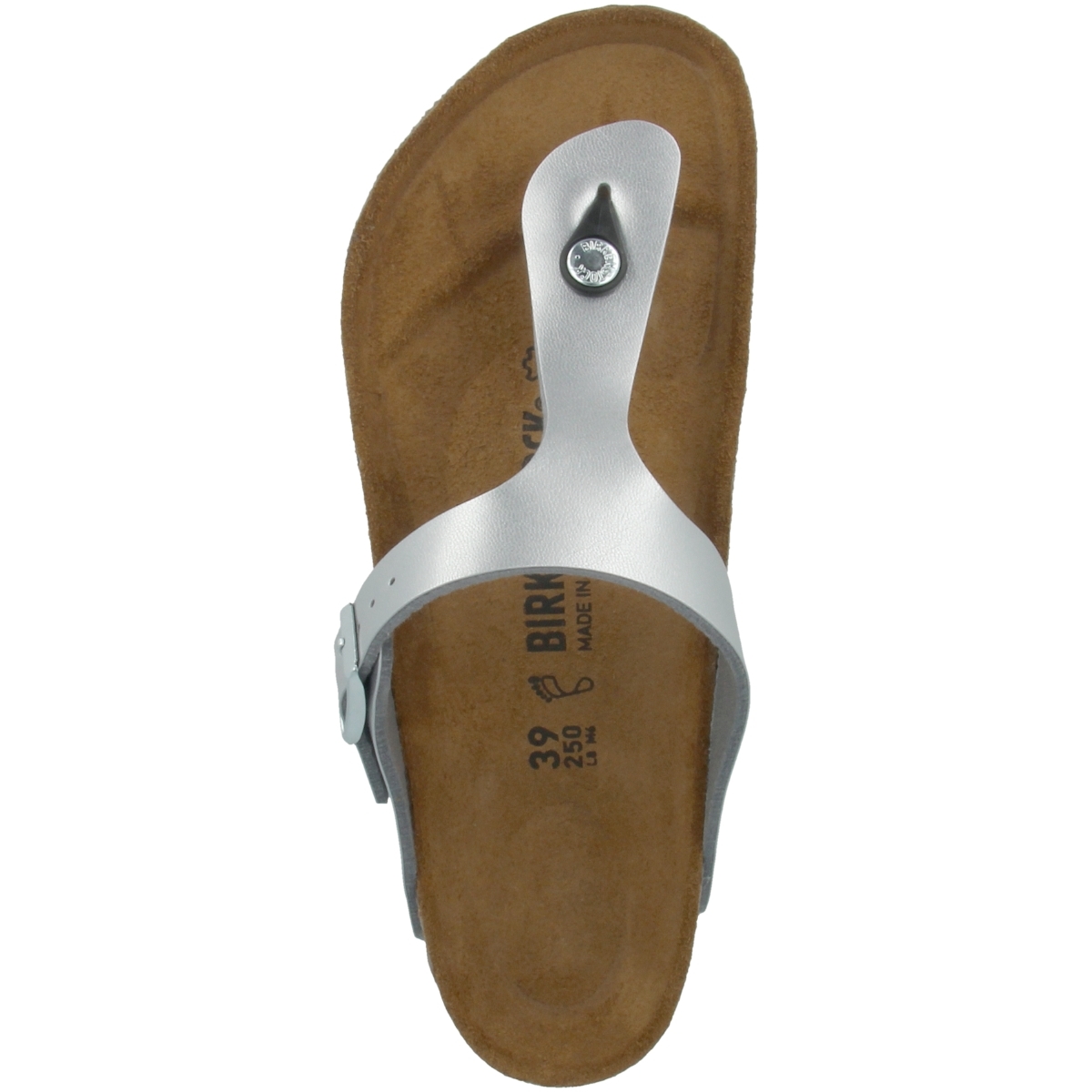 Birkenstock Gizeh Birko-Flor Sandale normal silber Birkenstock Gizeh Birko-Flor Sandale normal silber