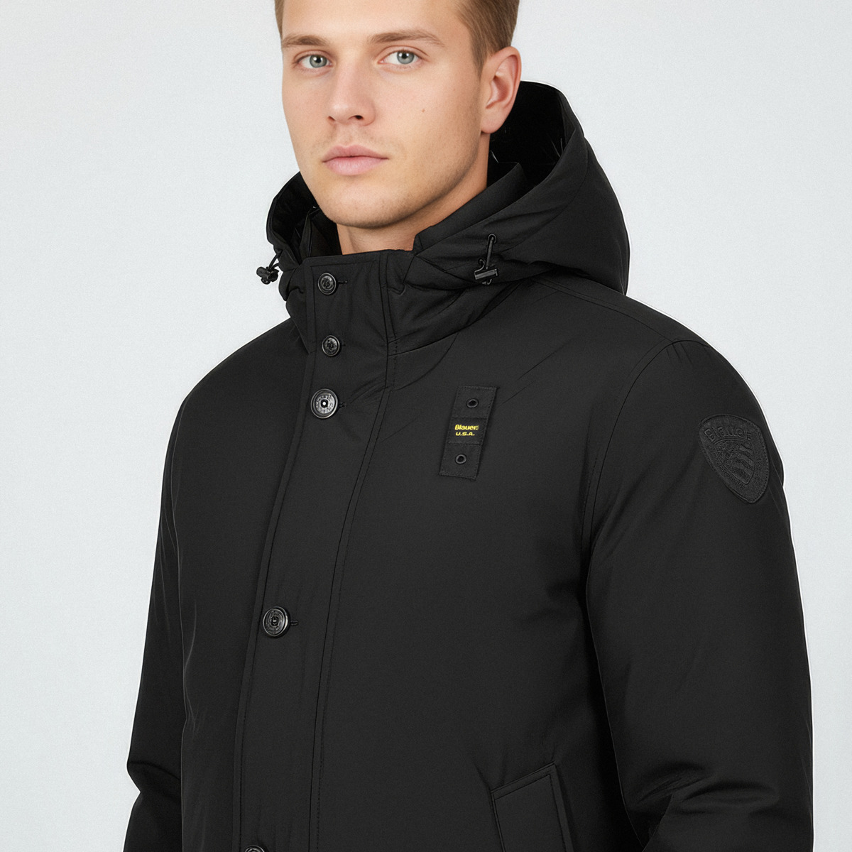 Blauer Chester Parka schwarz