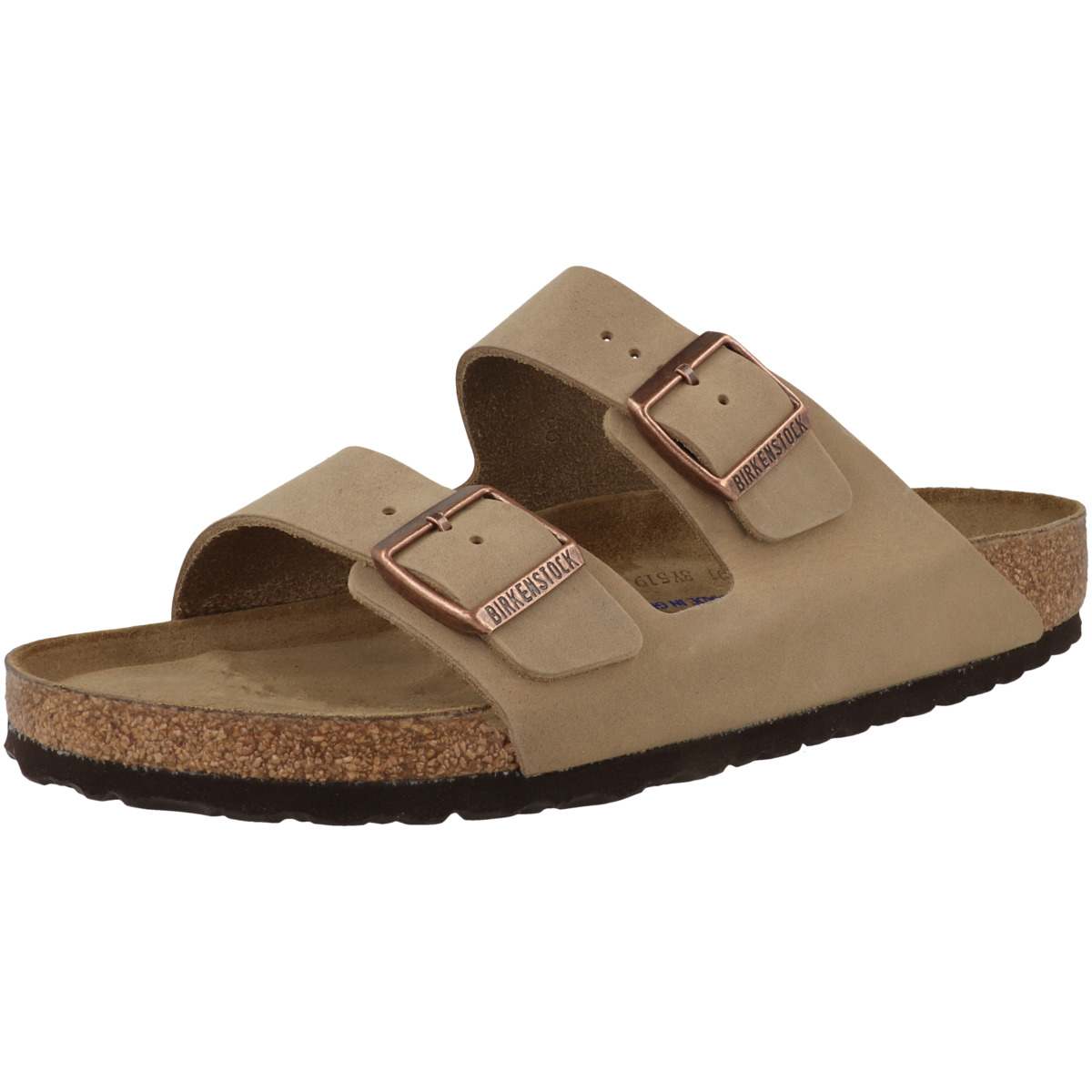 Birkenstock Arizona geöltes Nubukleder Sandale Weichbettung normal braun Birkenstock Arizona geöltes Nubukleder Sandale Weichbettung normal braun