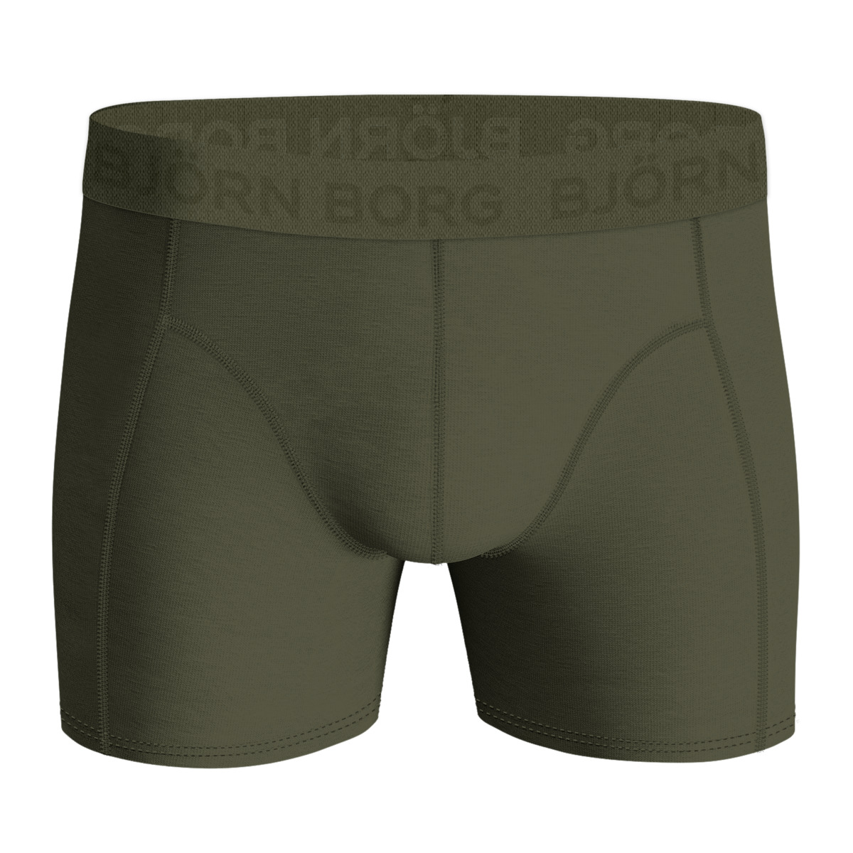 Björn Borg Cotton Stretch Boxer 5er Pack Boxershorts dunkelgruen