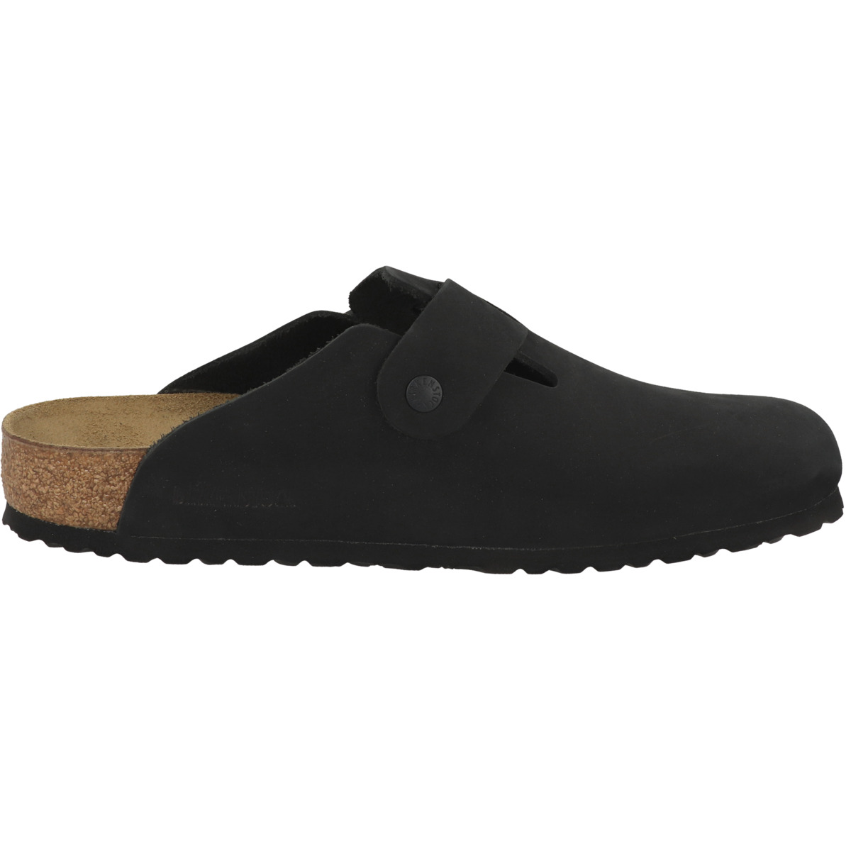 Birkenstock Boston Nubukleder Weichbettung Clogs normal schwarz
