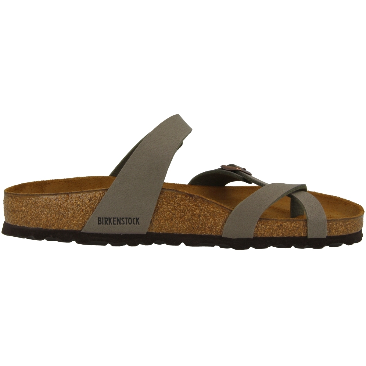 Birkenstock Mayari Birko-Flor Nubuk Sandale normal grau