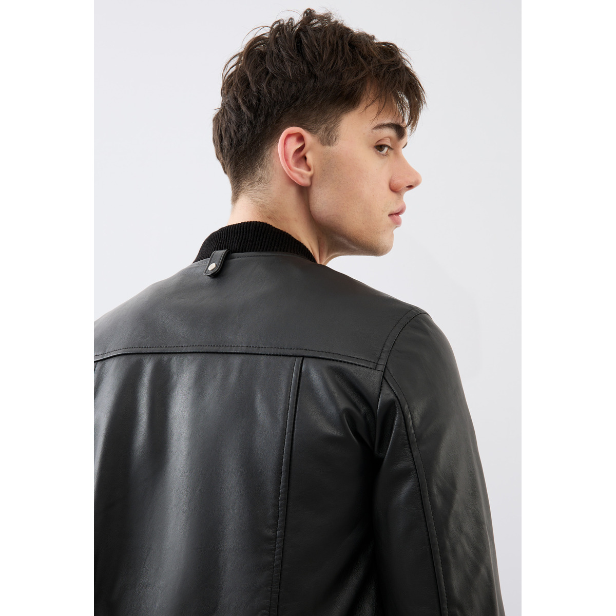 Bolongaro Trevor Lerwick Bomber Lederjacke schwarz