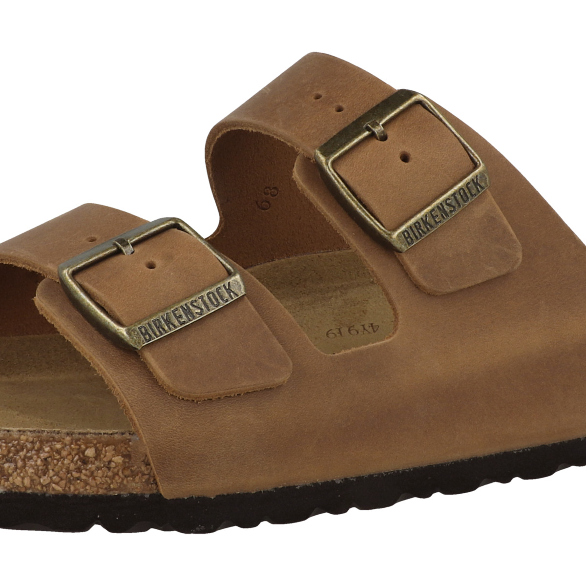 Birkenstock Arizona geöltes Naturleder Sandale normal braun