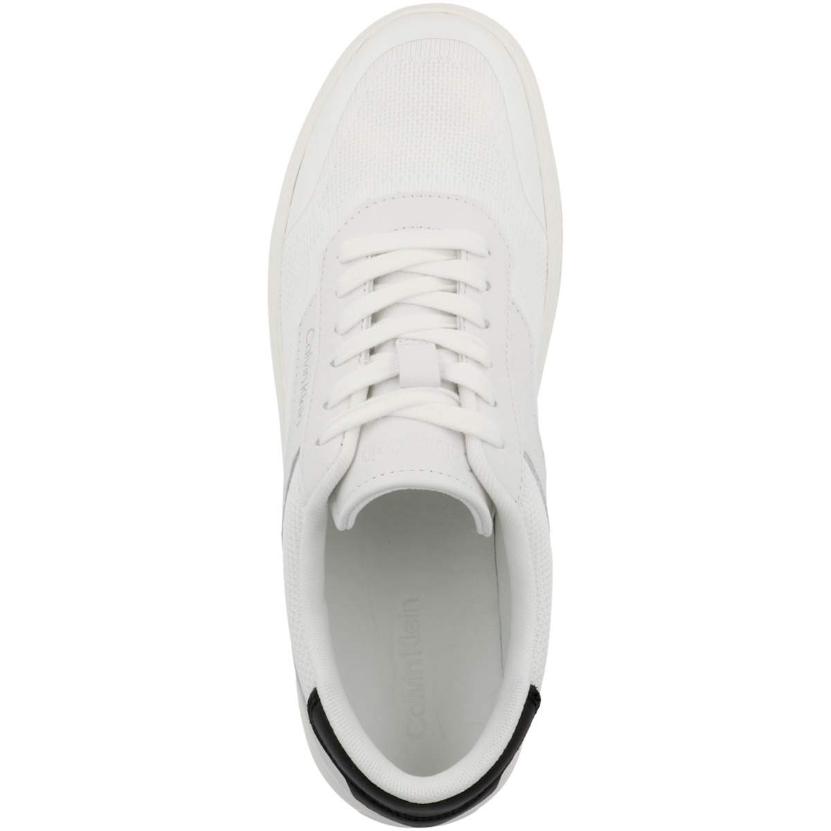 Calvin Klein Low Top Lace Up Knit Sneaker weiss Calvin Klein Low Top Lace Up Knit Sneaker weiss