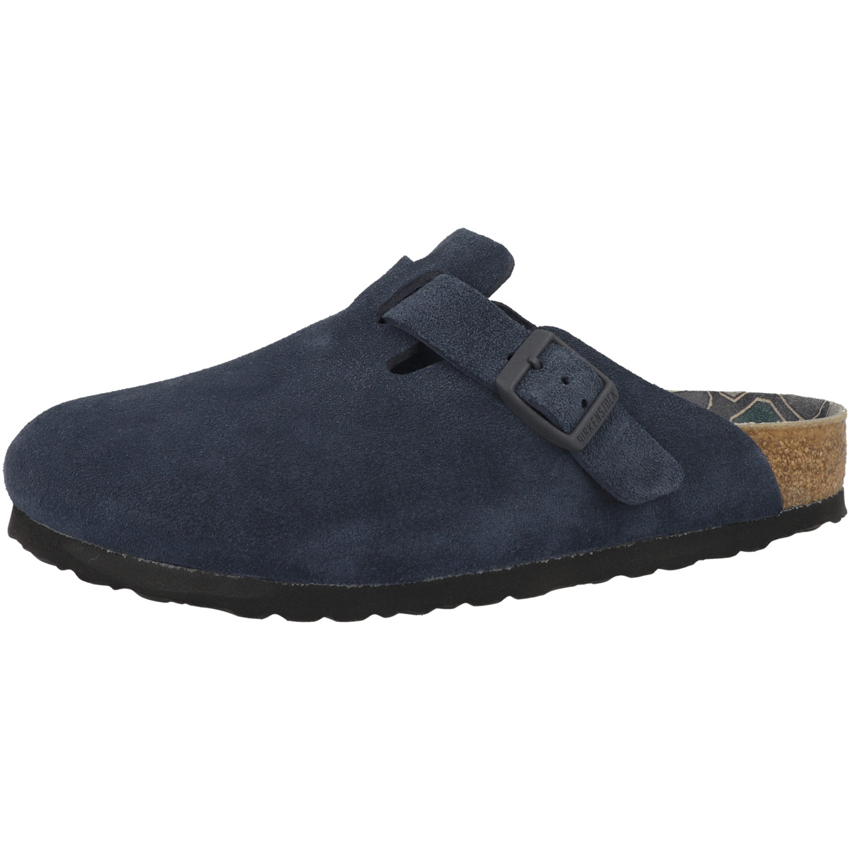 Birkenstock Boston Veloursleder Clogs normal dunkelblau