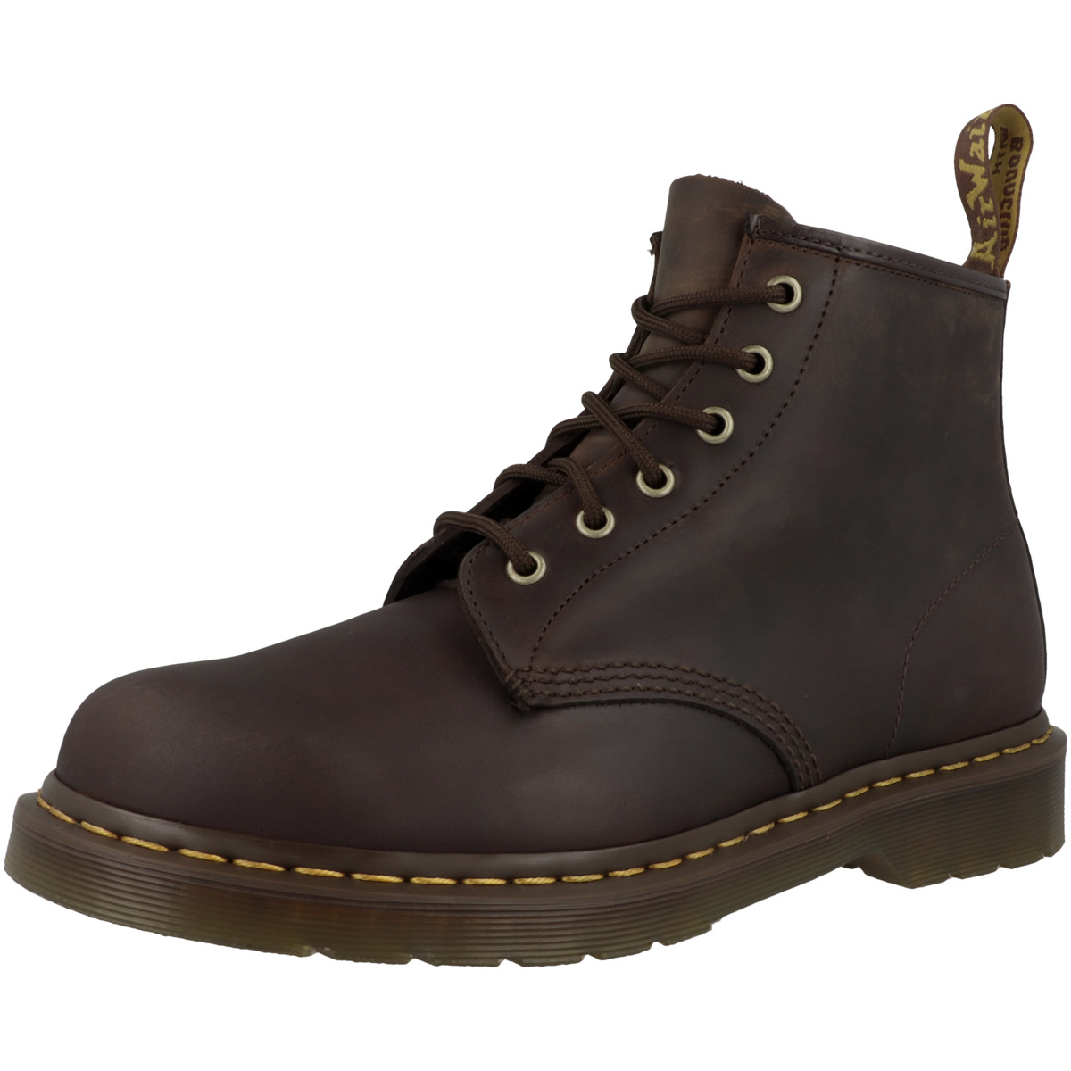 Dr. Martens 101 Yellow Stich Boots dunkelbraun