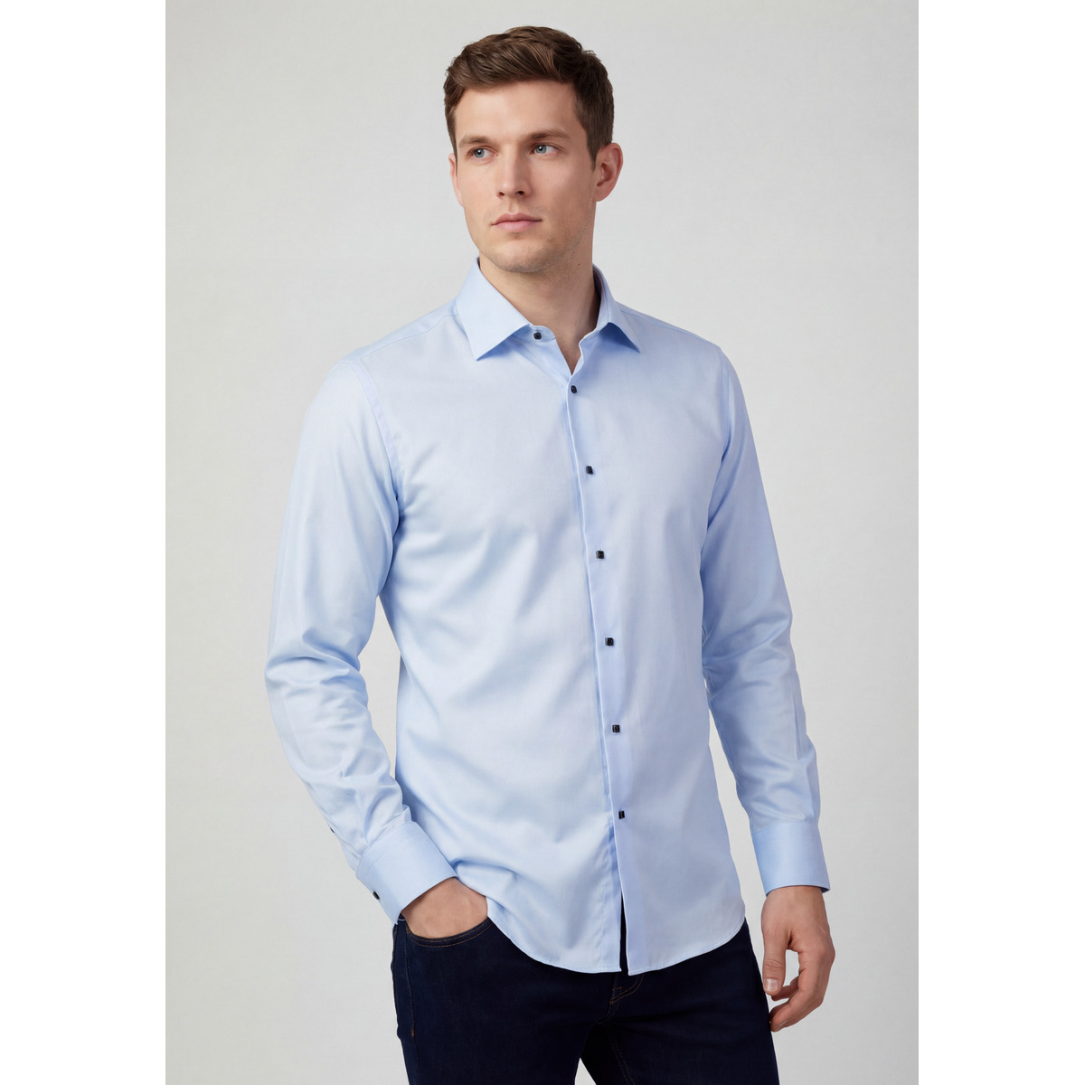 KARL LAGERFELD 605000 Hemd hellblau