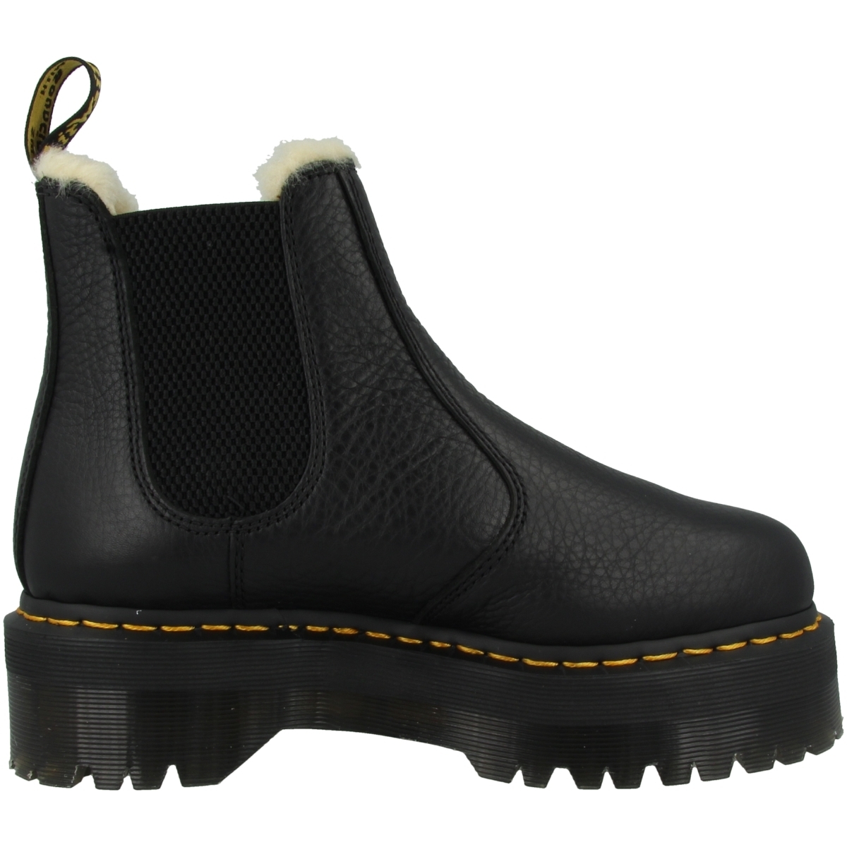 Dr. Martens 2976 Quad Fur Lined Plateau Boots schwarz