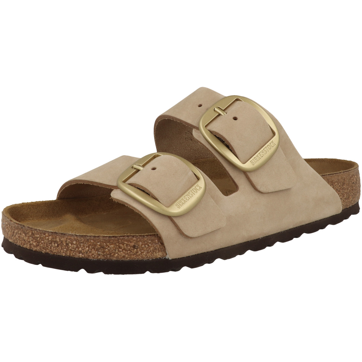 Birkenstock Arizona Big Buckle Nubukleder Sandale normal beige