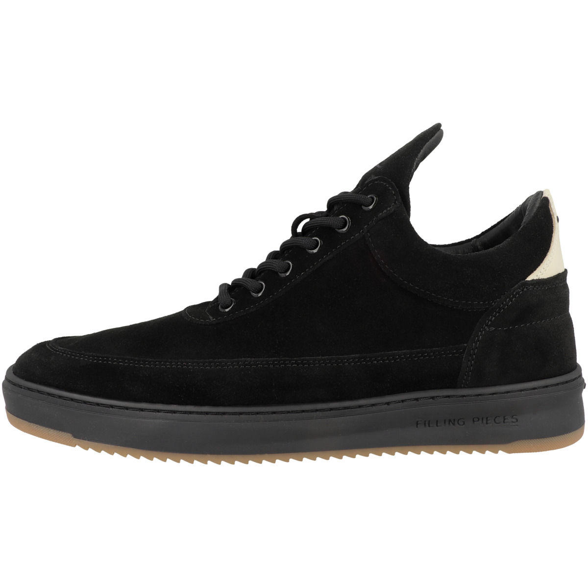 Filling Pieces Low Top Ripple Suede Sneaker low schwarz