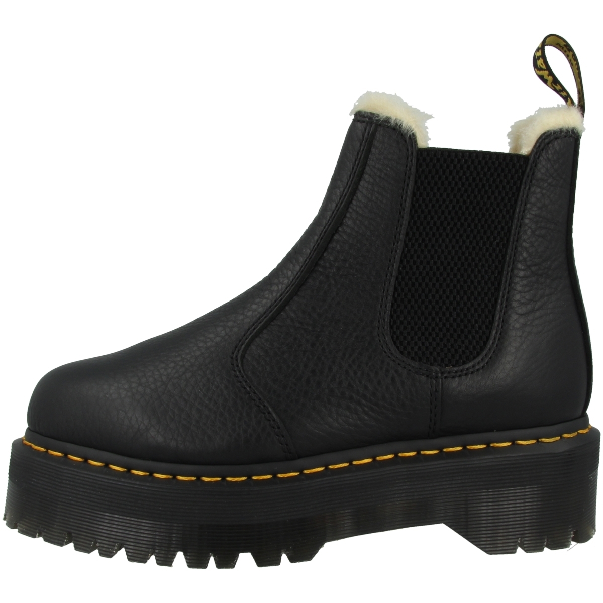 Dr. Martens 2976 Quad Fur Lined Plateau Boots schwarz