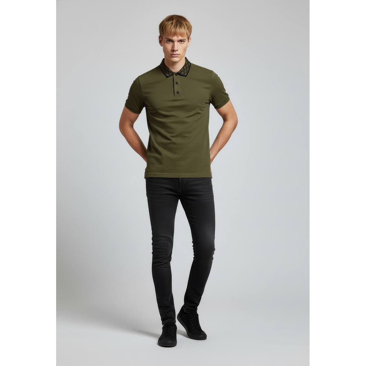 KARL LAGERFELD 745003 Poloshirt dunkelgruen