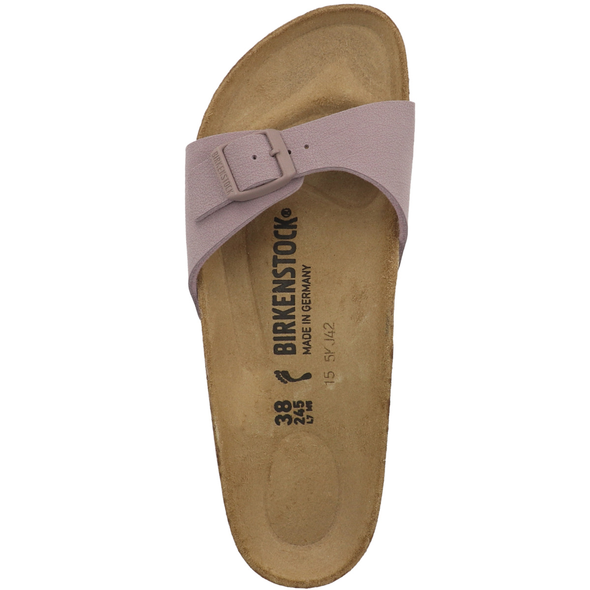 Birkenstock Madrid Birko-Flor Nubuk Sandale schmal lila