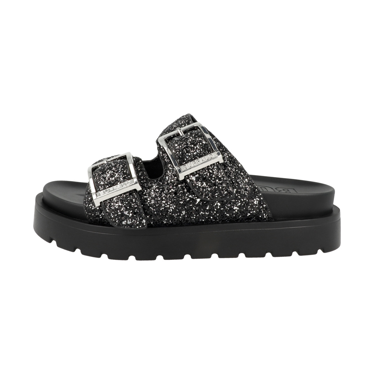 Buffalo Raya Ari Glam Pantolette schwarz