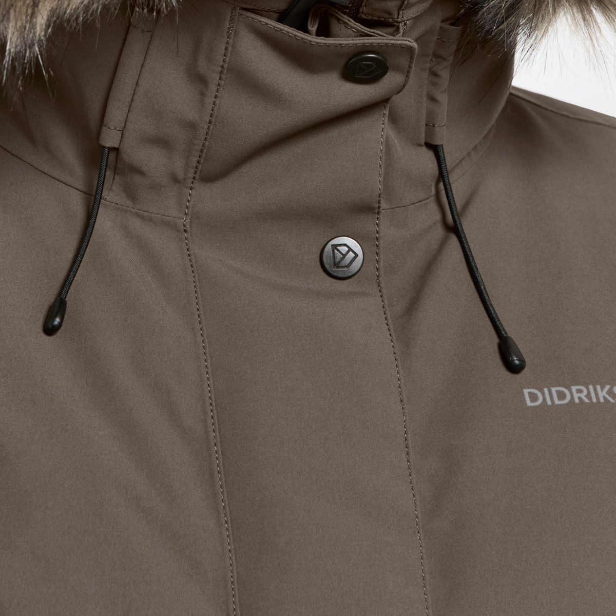 Didriksons Erika WNS Parka 3 Parka dunkelbraun
