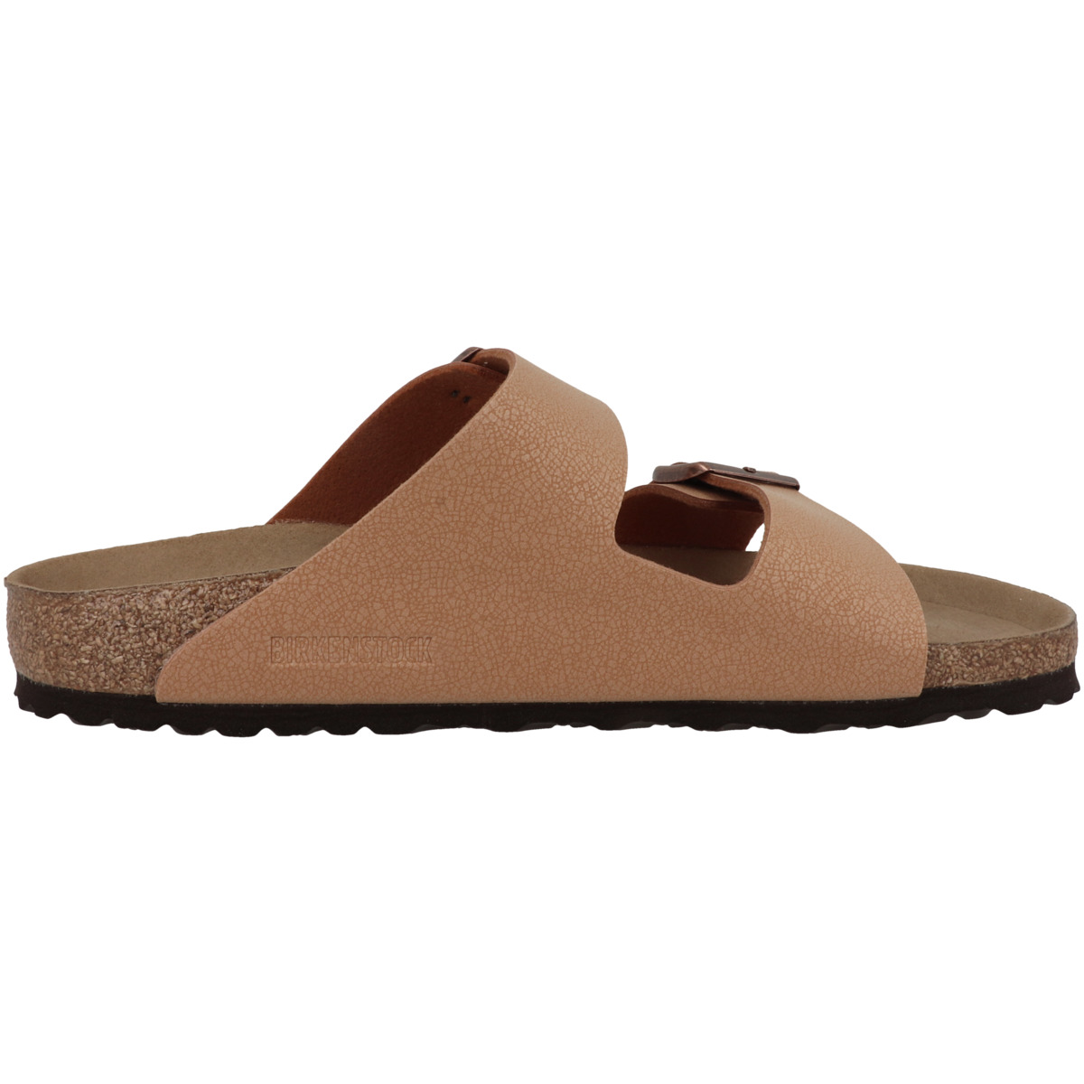 Birkenstock Arizona Birko-Flor Nubuk Sandale schmal hellbraun