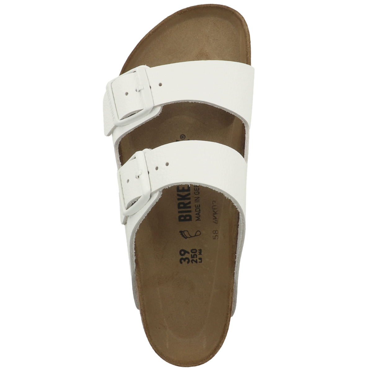 Birkenstock Arizona Naturleder Sandale normal weiss