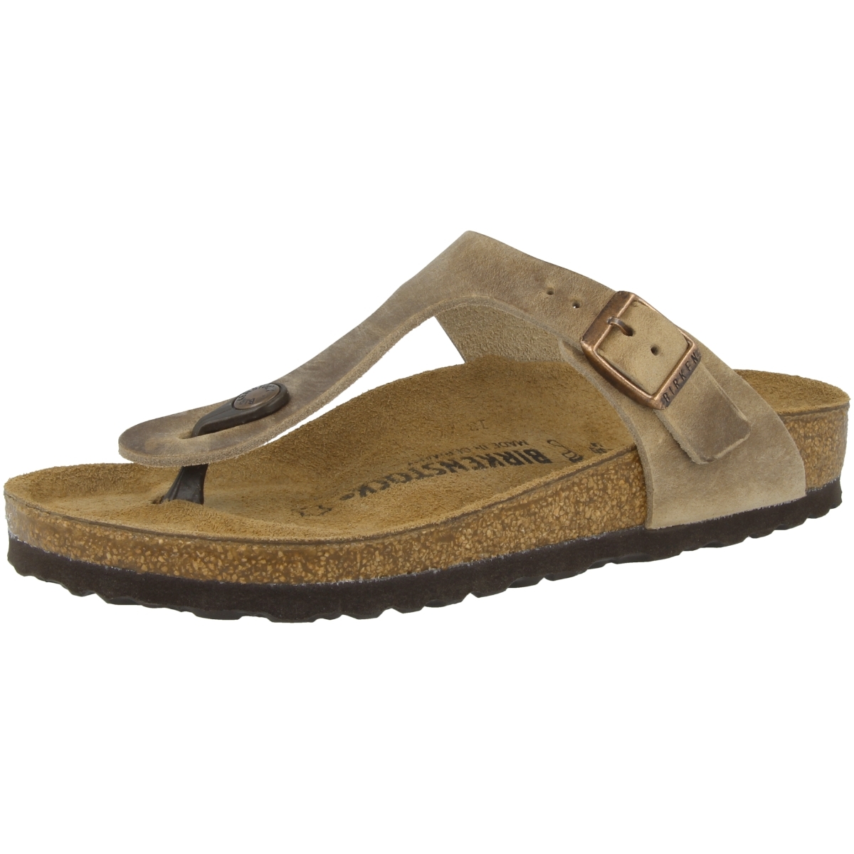 Birkenstock Gizeh geöltes Nubukleder Zehensandale normal braun Birkenstock Gizeh geöltes Nubukleder Zehensandale normal braun