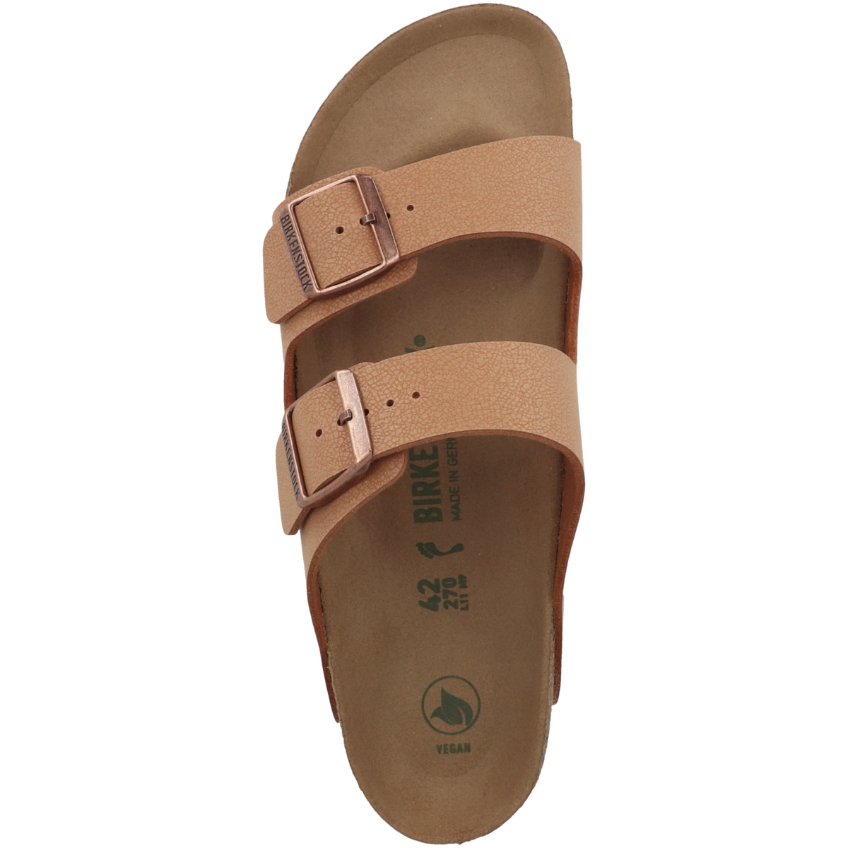 Birkenstock Arizona Birko-Flor Nubuk Sandale schmal hellbraun Birkenstock Arizona Birko-Flor Nubuk Sandale schmal hellbraun