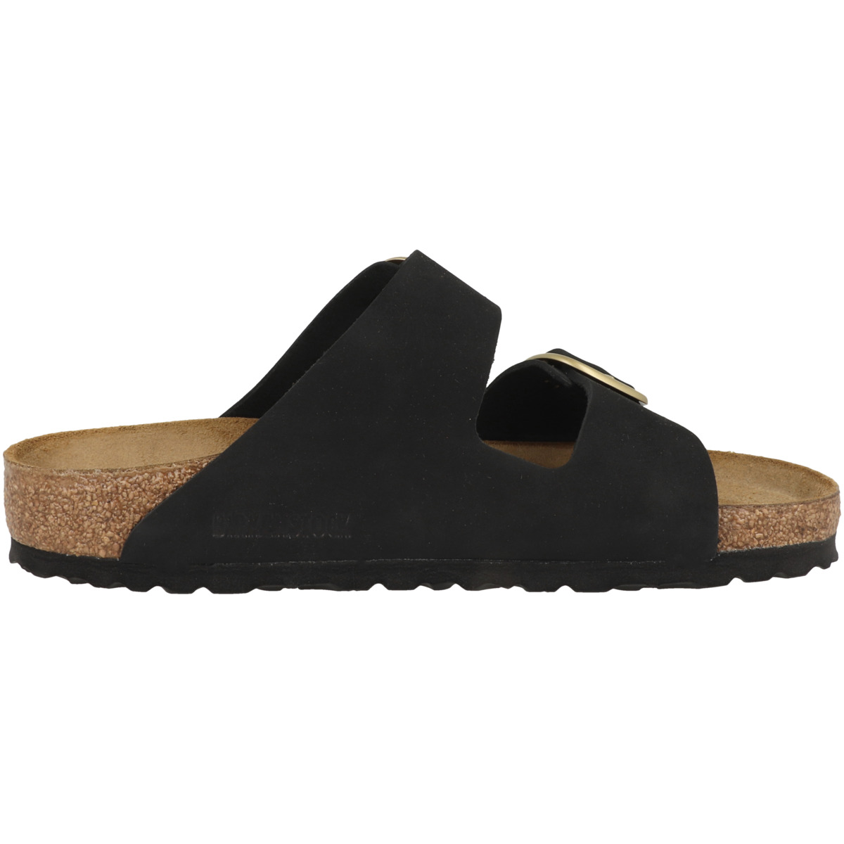 Birkenstock Arizona Big Buckle Nubukleder Sandale normal schwarz