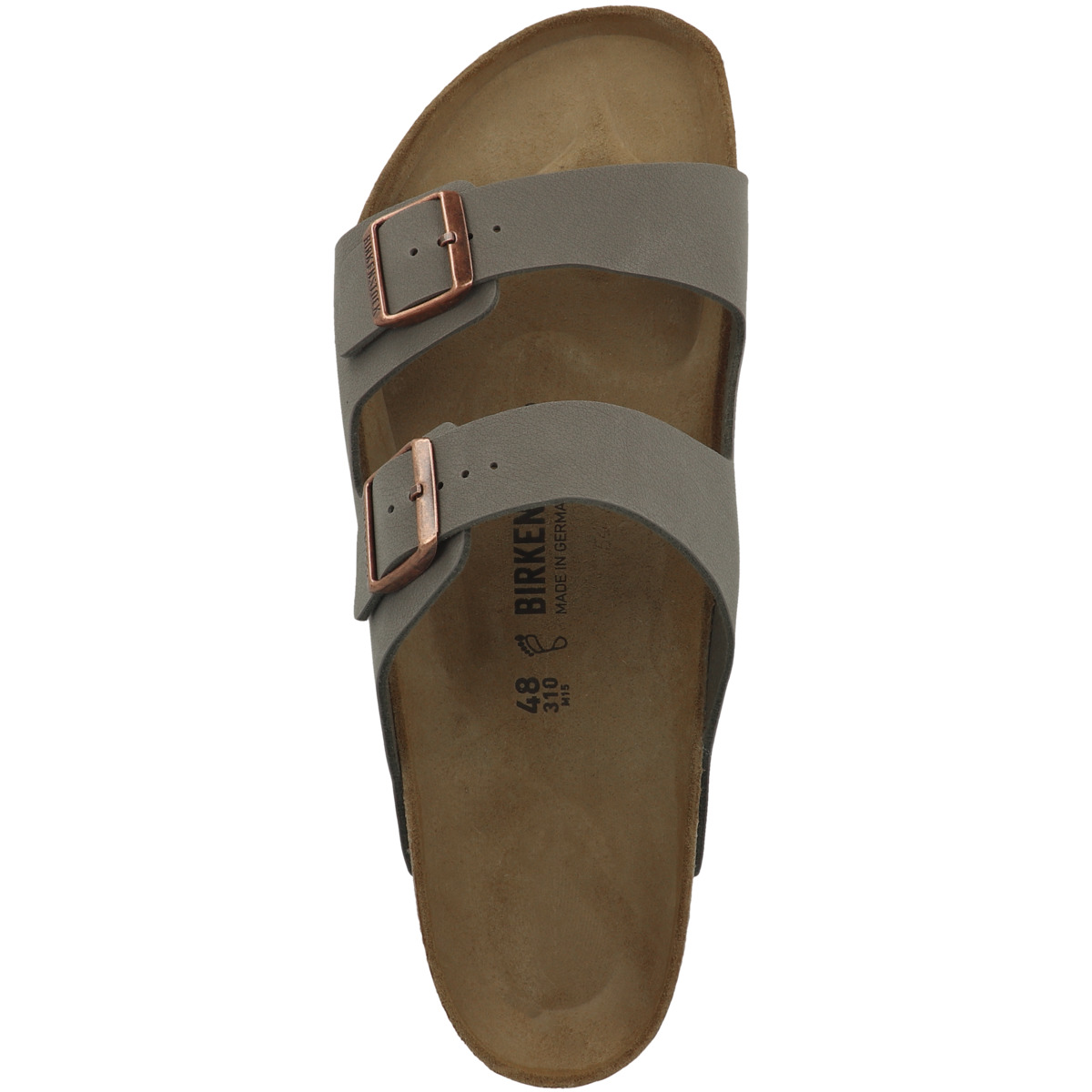 Birkenstock Arizona Birko-Flor Nubuk Sandale normal grau Birkenstock Arizona Birko-Flor Nubuk Sandale normal grau