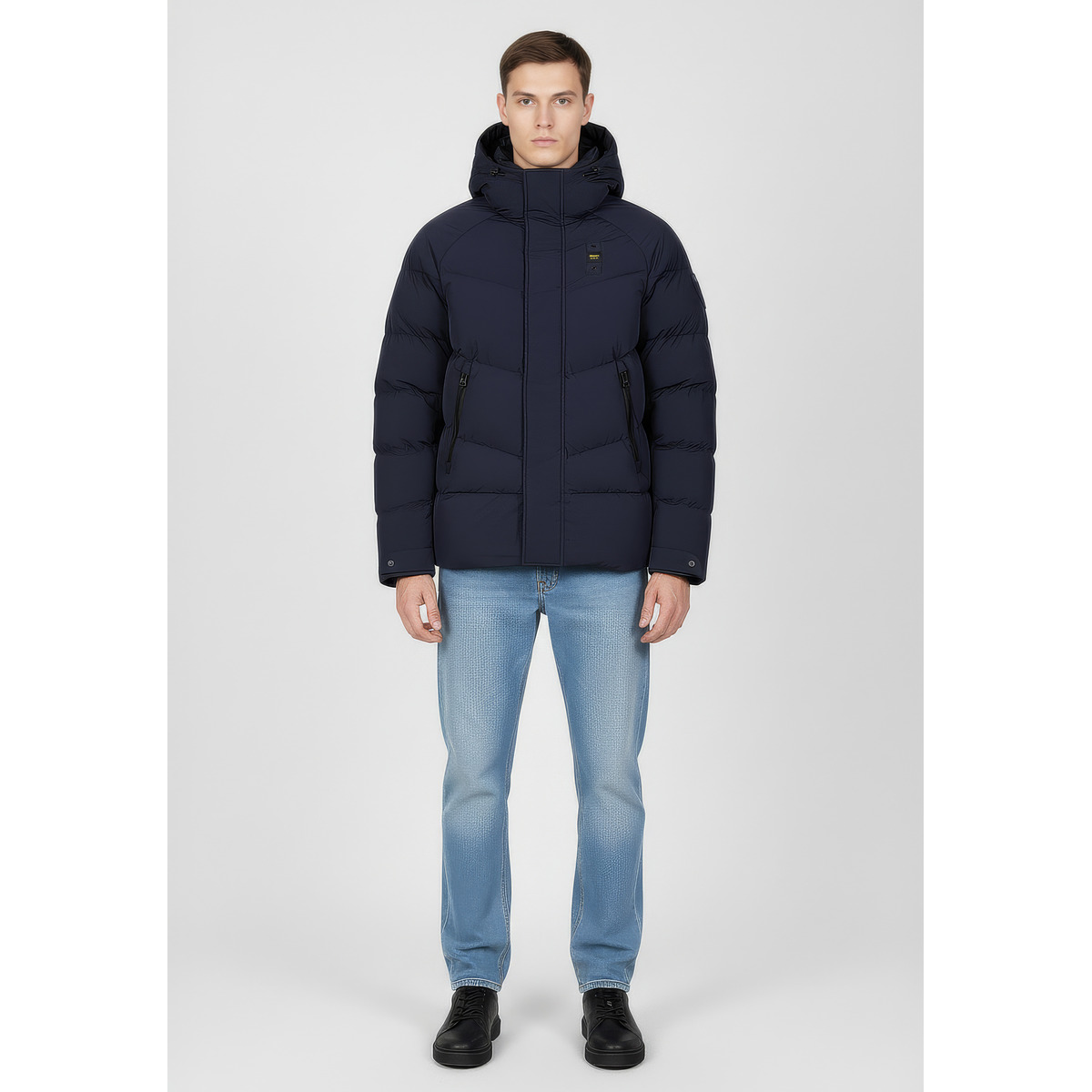 Blauer Crown Winterjacke blau