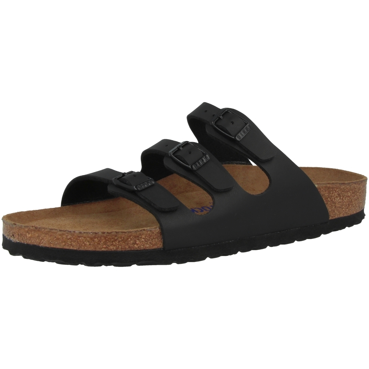 Birkenstock Florida SFB Birko-Flor Sandale Weichbettung schmal schwarz