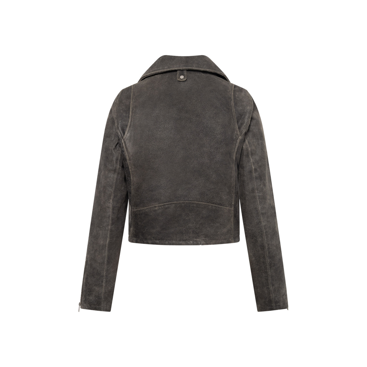 Bolongaro Trevor Millie Biker Lederjacke dunkelgrau