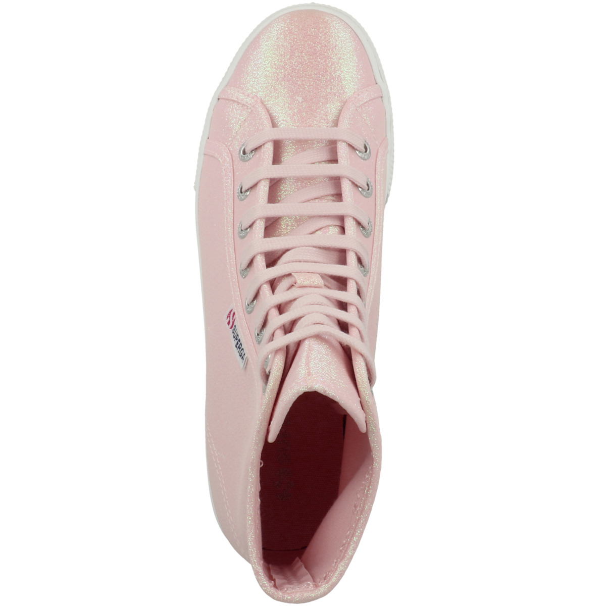 Superga 2708 Hi Top Lame Sneaker rosa Superga 2708 Hi Top Lame Sneaker rosa