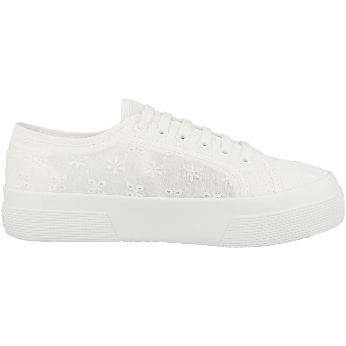 Superga 2740 Flower Sangallo Sneaker weiss Superga 2740 Flower Sangallo Sneaker weiss