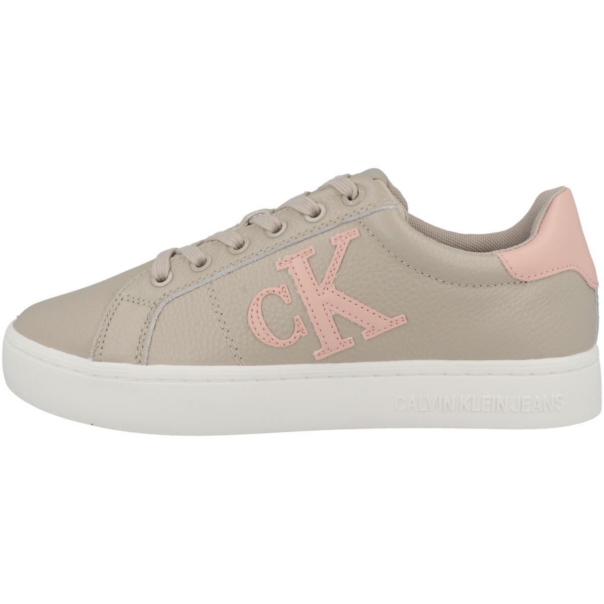 Calvin Klein Classic Cupsole Laceup Low Sneaker beige Calvin Klein Classic Cupsole Laceup Low Sneaker beige