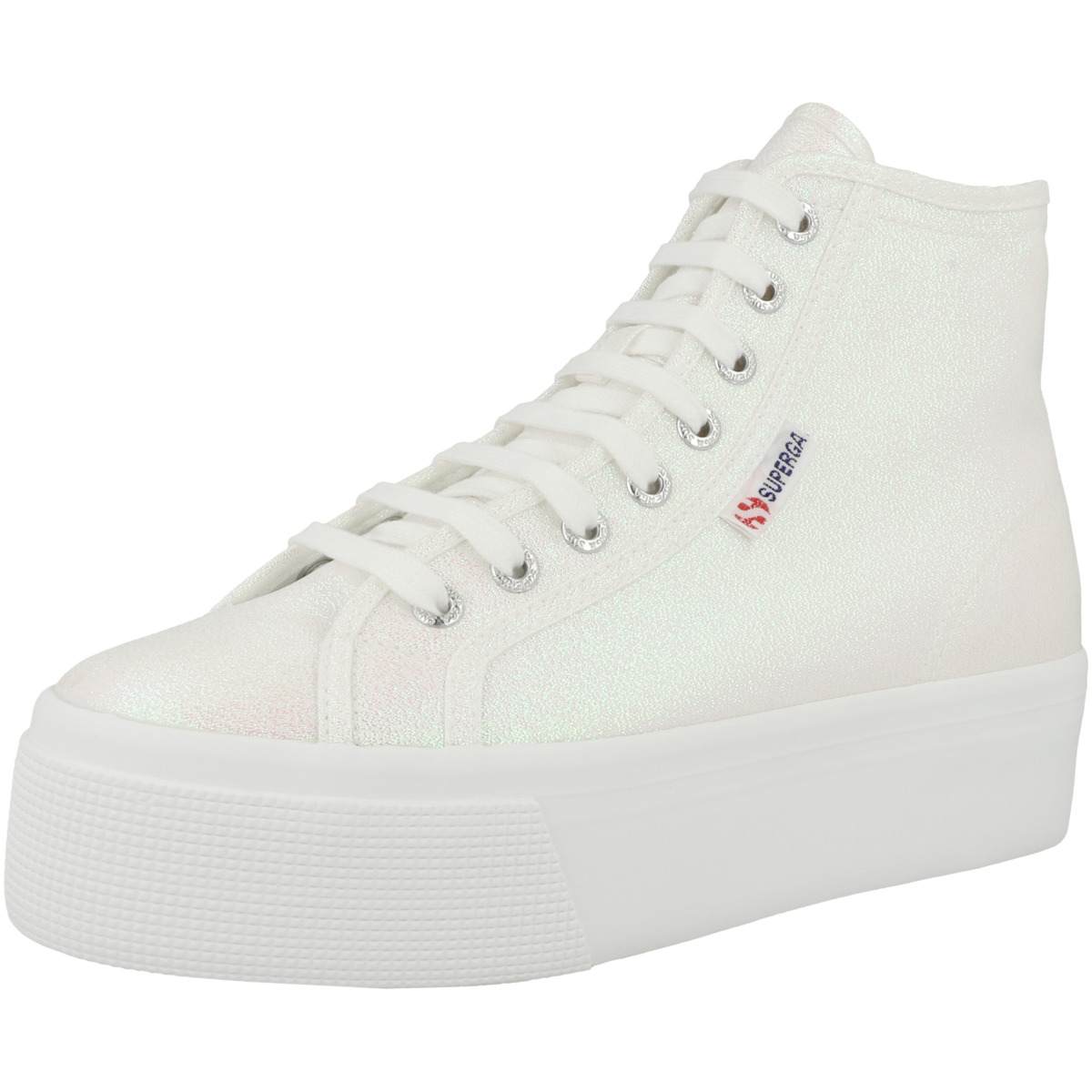Superga 2708 Hi Top Lame Sneaker beige Superga 2708 Hi Top Lame Sneaker beige