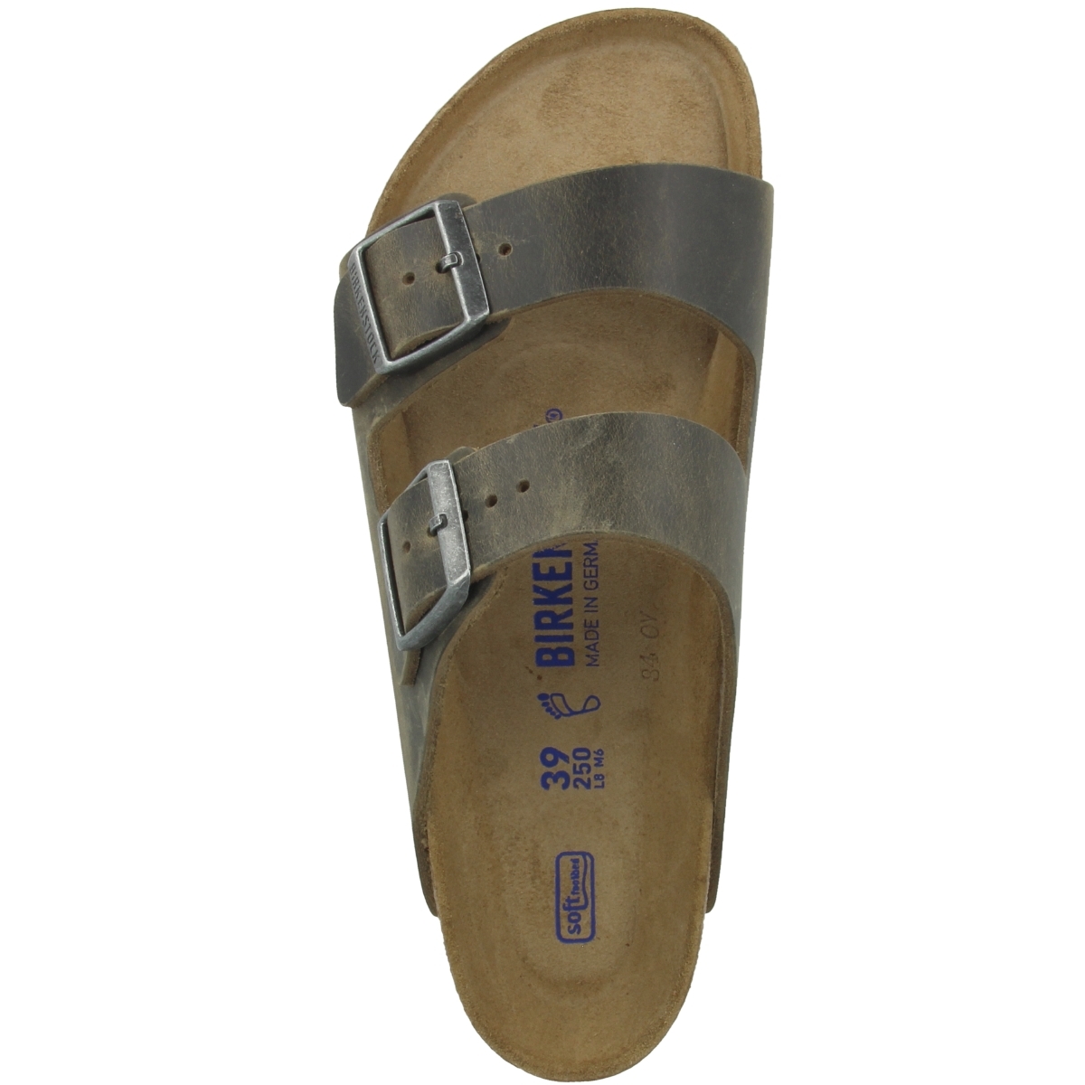 Birkenstock Arizona SFB Geöltes Nubukleder Sandale Weichbettung normal gruen Birkenstock Arizona SFB Geöltes Nubukleder Sandale Weichbettung normal gruen
