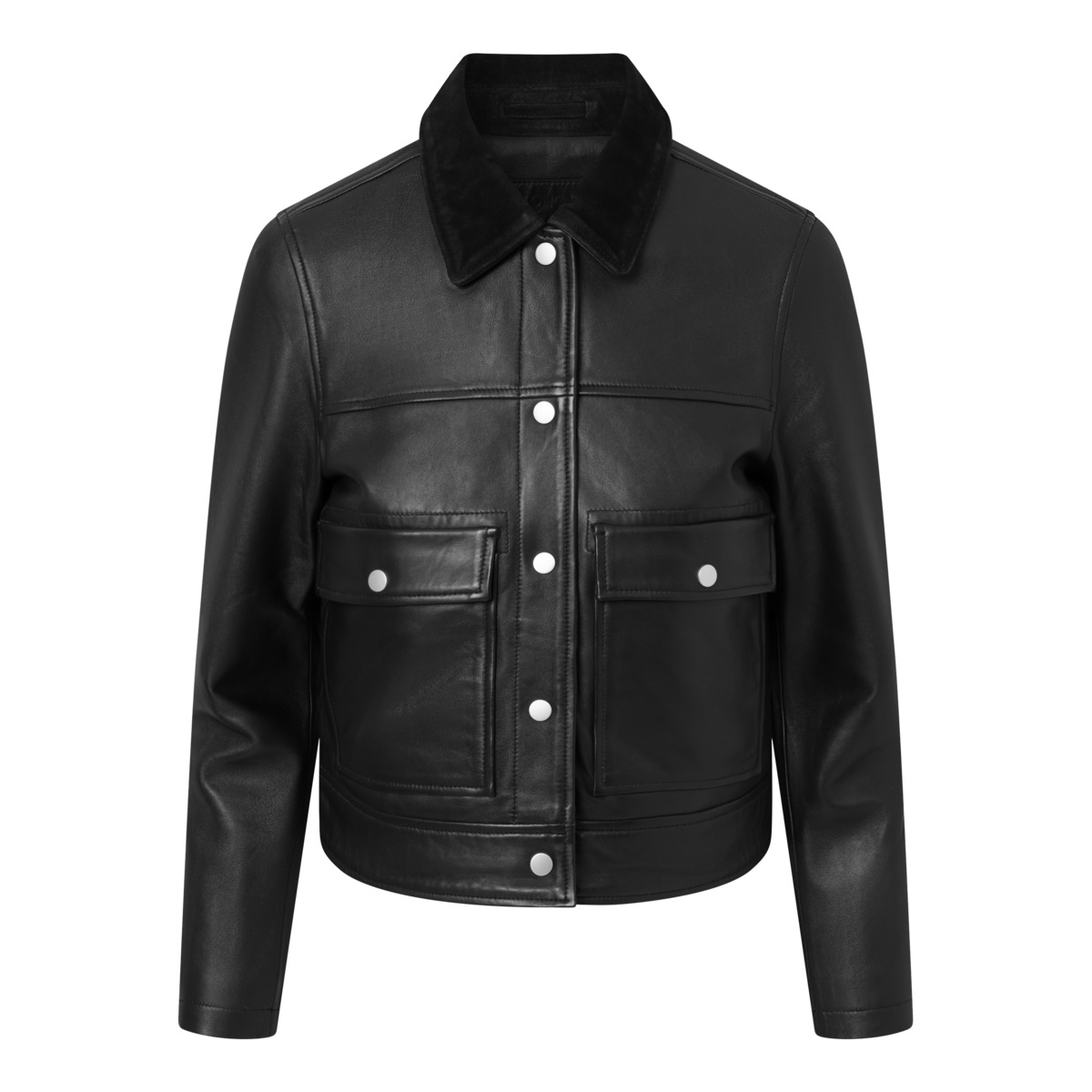 Bolongaro Trevor Carris Worker Lederjacke schwarz