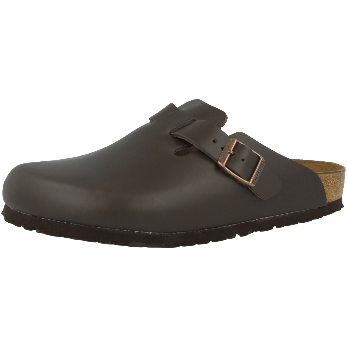 Birkenstock Boston Glattleder Clogs normal braun