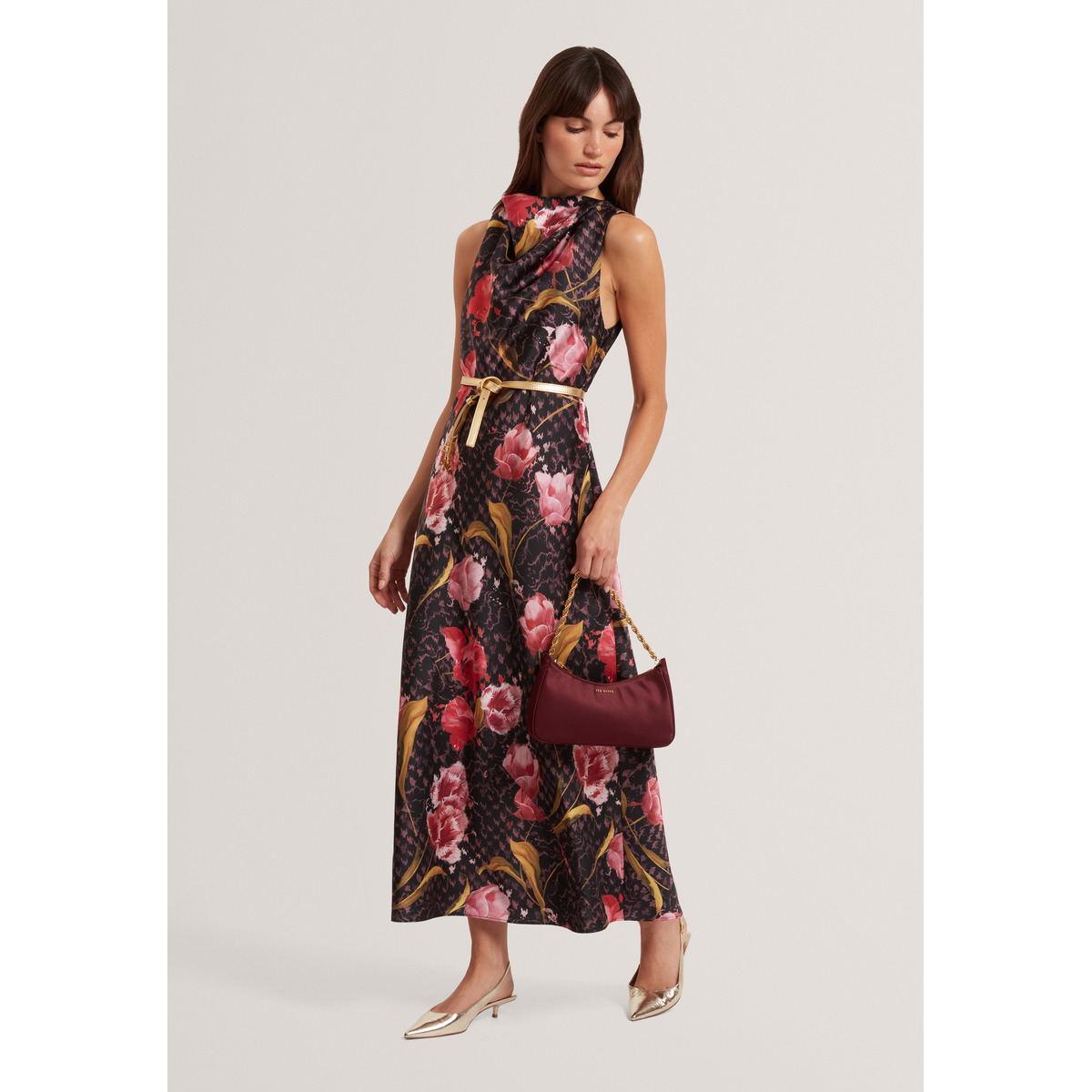 Ted Baker TWILLI Midikleid schwarz