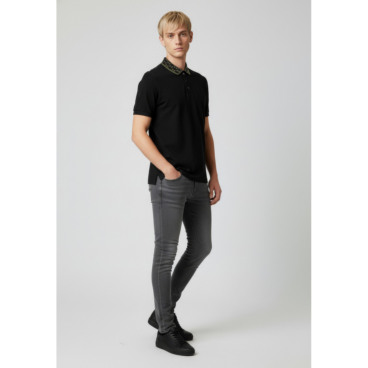 KARL LAGERFELD 745003 Poloshirt schwarz