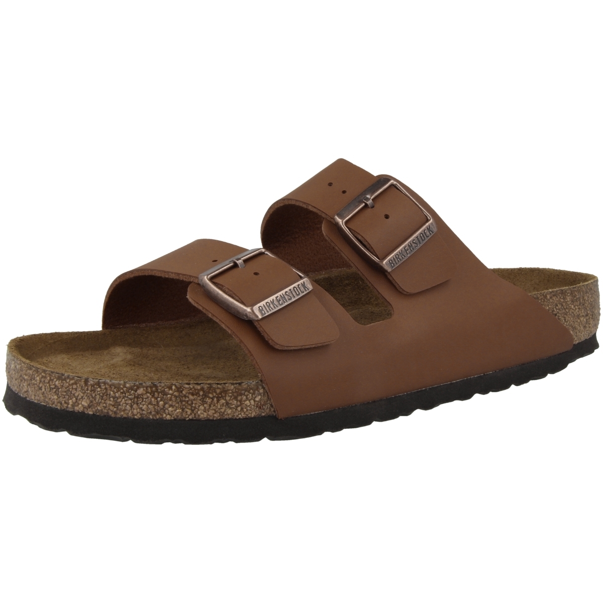 Birkenstock Arizona SFB Birko-Flor Sandale Weichbettung schmal braun