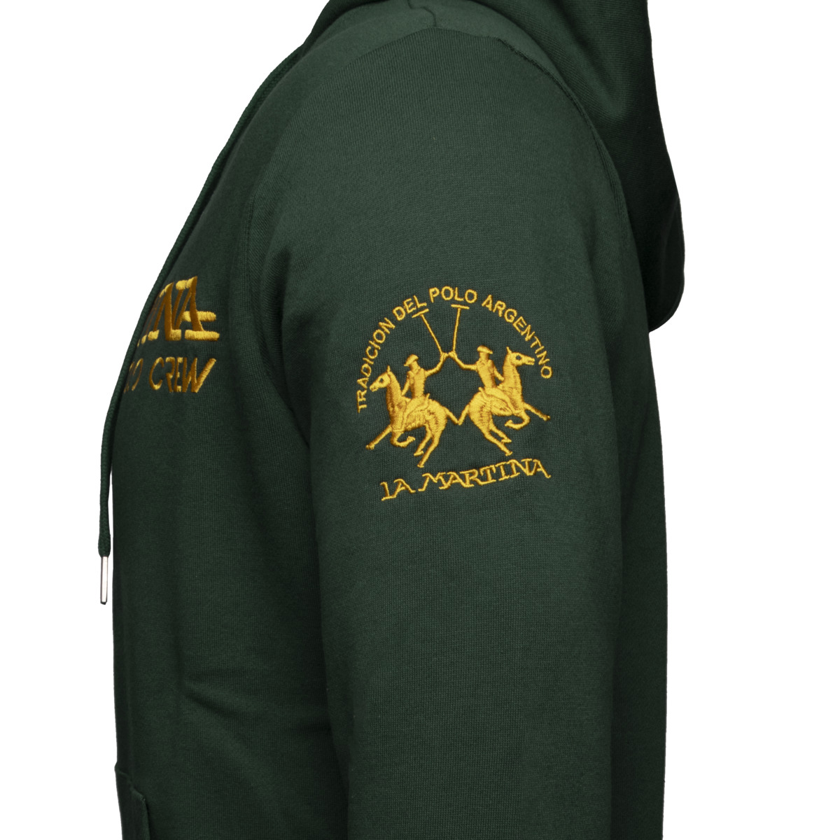 La Martina XMF302 Full Zip Hoodie Sweatshirt dunkelgruen La Martina XMF302 Full Zip Hoodie Sweatshirt dunkelgruen