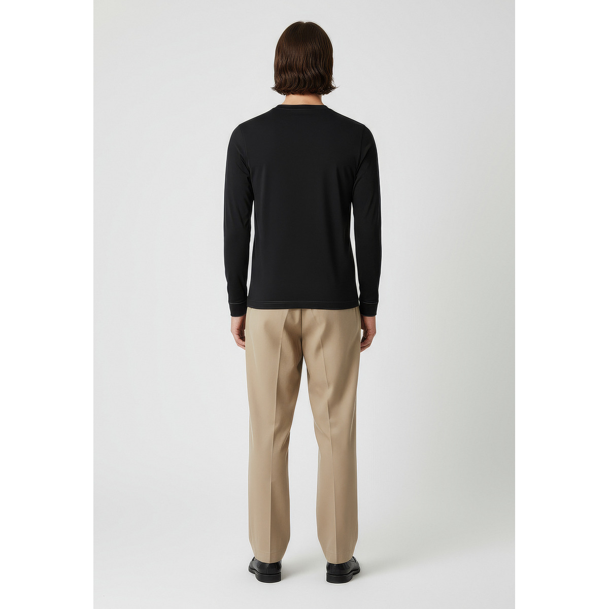 KARL LAGERFELD 755001 Langarmshirt schwarz