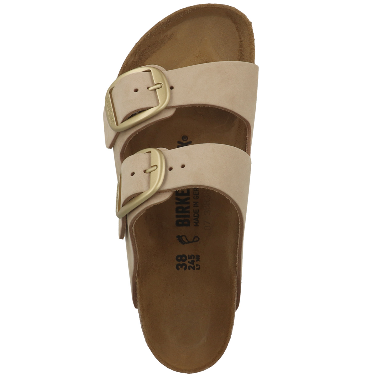 Birkenstock Arizona Big Buckle Nubukleder Sandale normal beige