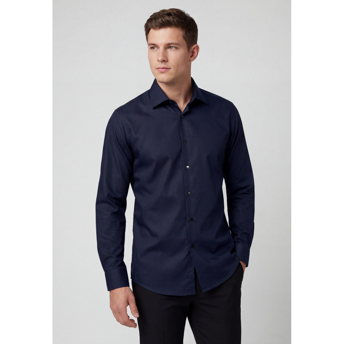 KARL LAGERFELD 605000 Hemd dunkelblau