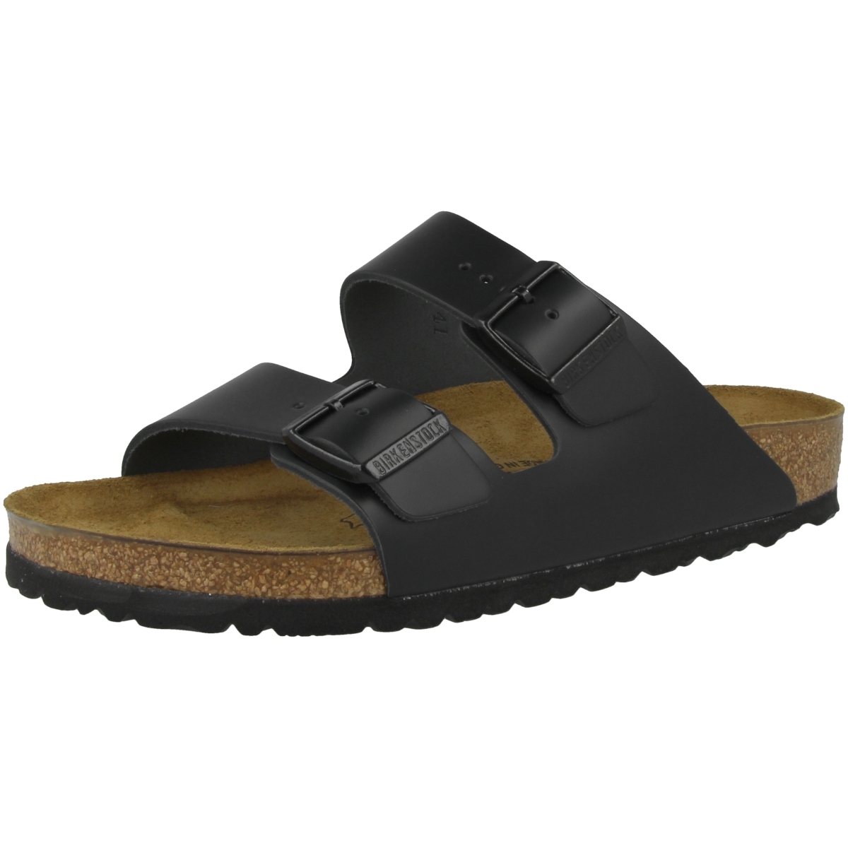 Birkenstock Arizona Glattleder Sandale normal schwarz Birkenstock Arizona Glattleder Sandale normal schwarz