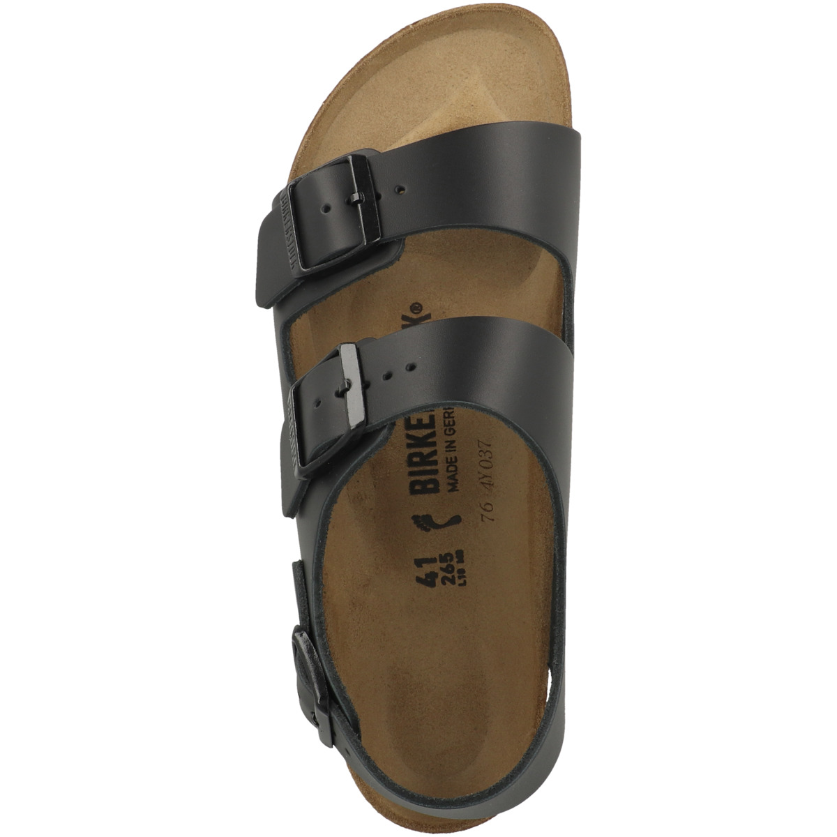 Birkenstock Milano Naturleder Sandale schmal schwarz Birkenstock Milano Naturleder Sandale schmal schwarz