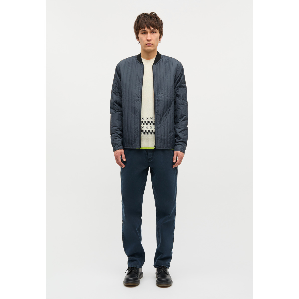 Mads Norgaard Quilt Janus Blousonjacke dunkelblau